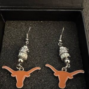 Texas Longhorn Earrings - NEVER WORN